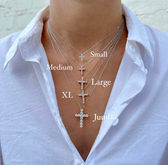 TIMELESS CROSS DIAMOND PENDANT