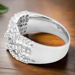 Ocean Wave Diamond Ring