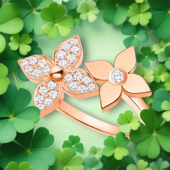 ROSE GOLD BUTTERFLY RING