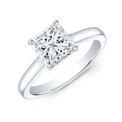 PRINCESS CUT SOLITAIRE DIAMOND ENGAGEMENT RING