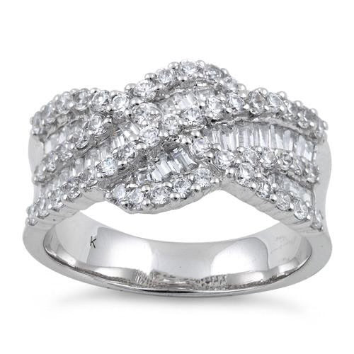 Ocean Wave Diamond Ring