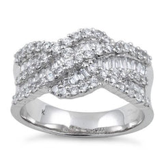 Ocean Wave Diamond Ring