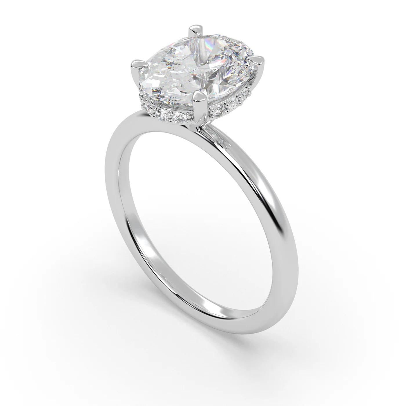 OVAL ENGAGEMENT RING