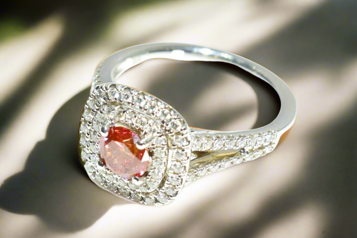 Pink Diamond Engagement Ring