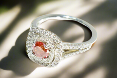 Pink Diamond Engagement Ring