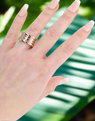 BVLGARI ROSE GOLD SPIRAL RING