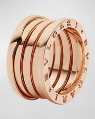 BVLGARI ROSE GOLD SPIRAL RING