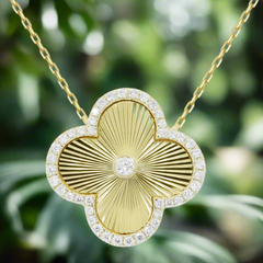 FLORAL CLOVER PENDANT SET