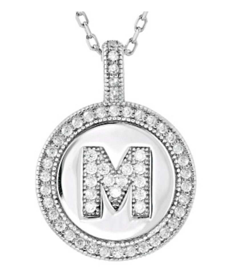 M DIAMOND PENDANT