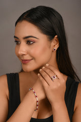 X O RUBY DIAMOND RING