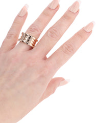 BVLGARI ROSE GOLD SPIRAL RING