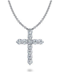 TIMELESS CROSS DIAMOND PENDANT