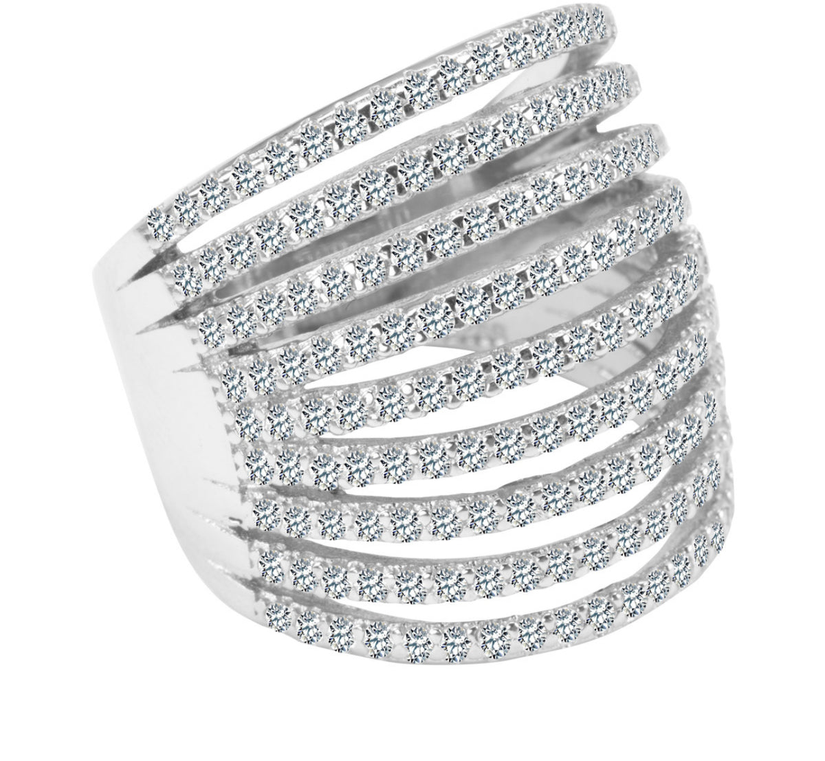 WIDE DIAMOND BAND RING