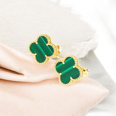 MALCHALITE 18KT. EARRINGS