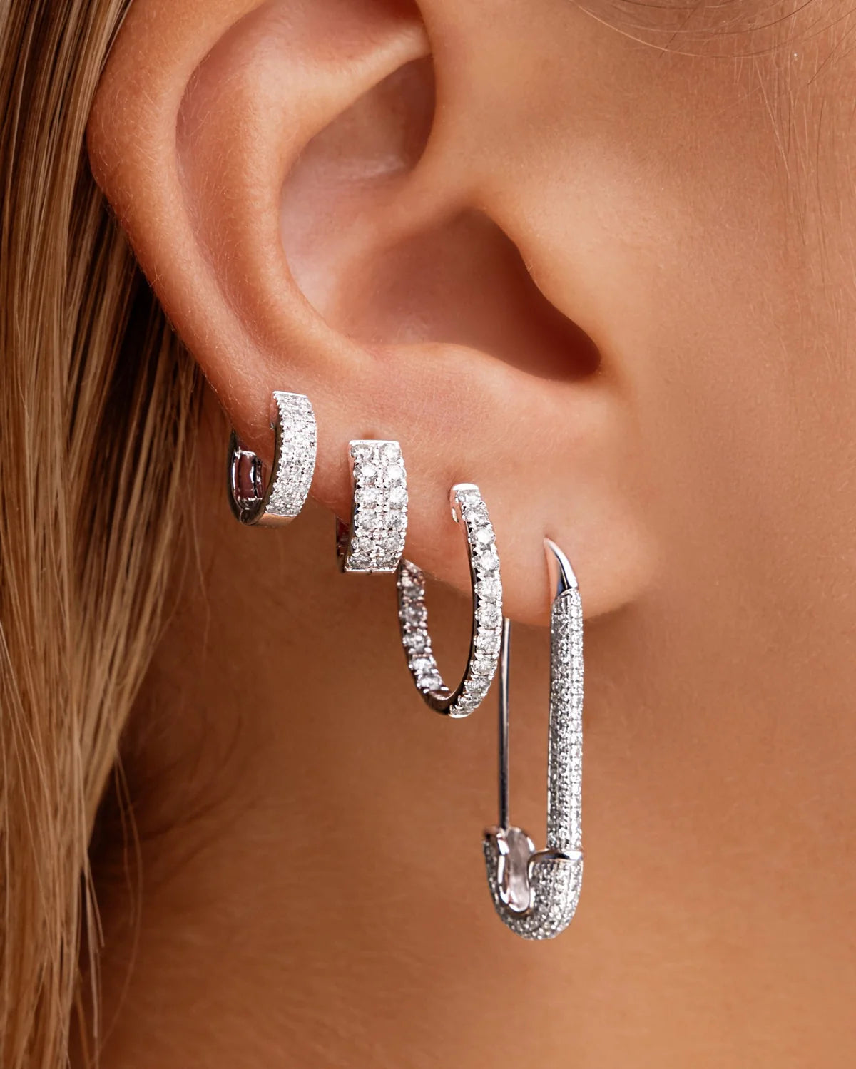 SAFETY PIN EARRINGS