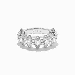 LOVE SPIKED DIAMOND BAND RING