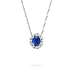 TIMELESS SAPPHIRE DIAMOND PENDANT SET