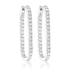 RECTANGULAR DIAMOND HOOPS