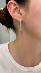 RECTANGULAR DIAMOND HOOPS