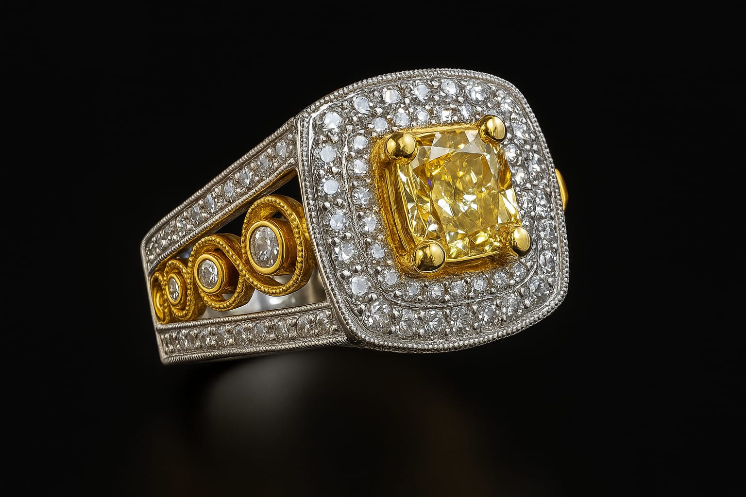 YELLOW DIAMOND ANNIVERSARY RING