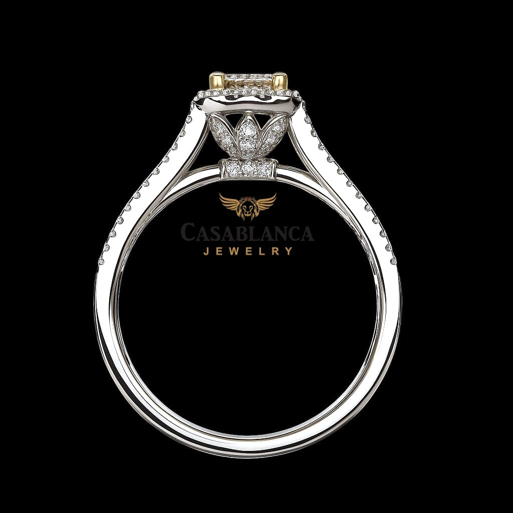 FANCY YELLOW DIAMOND RING