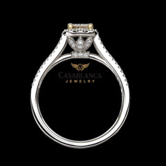 FANCY YELLOW DIAMOND RING