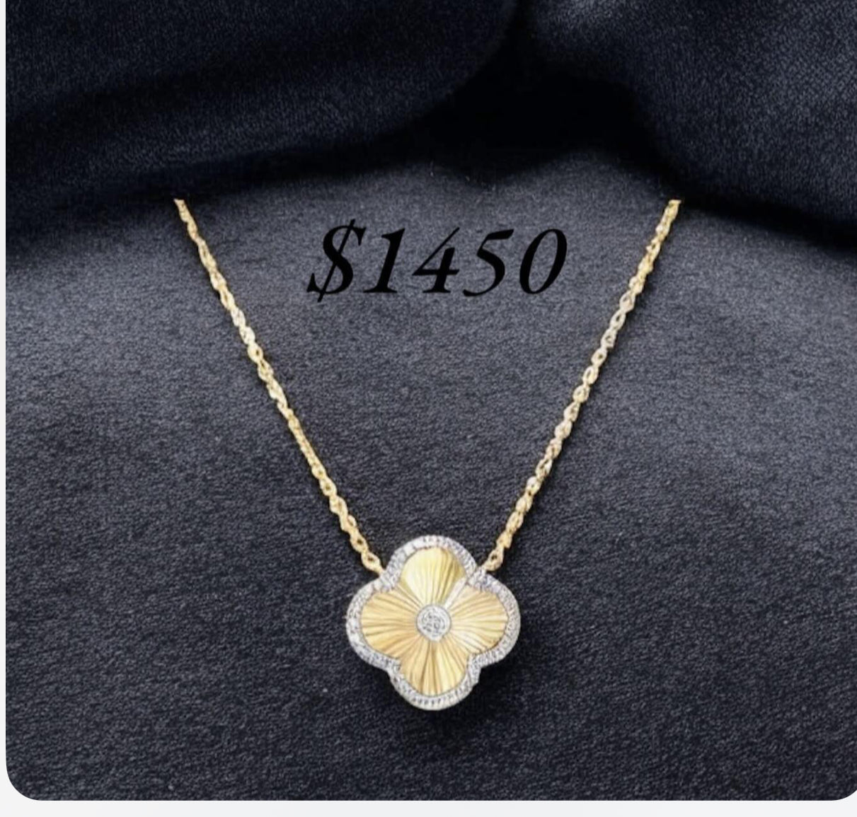 FLORAL CLOVER PENDANT SET