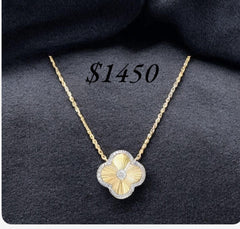 FLORAL CLOVER PENDANT SET