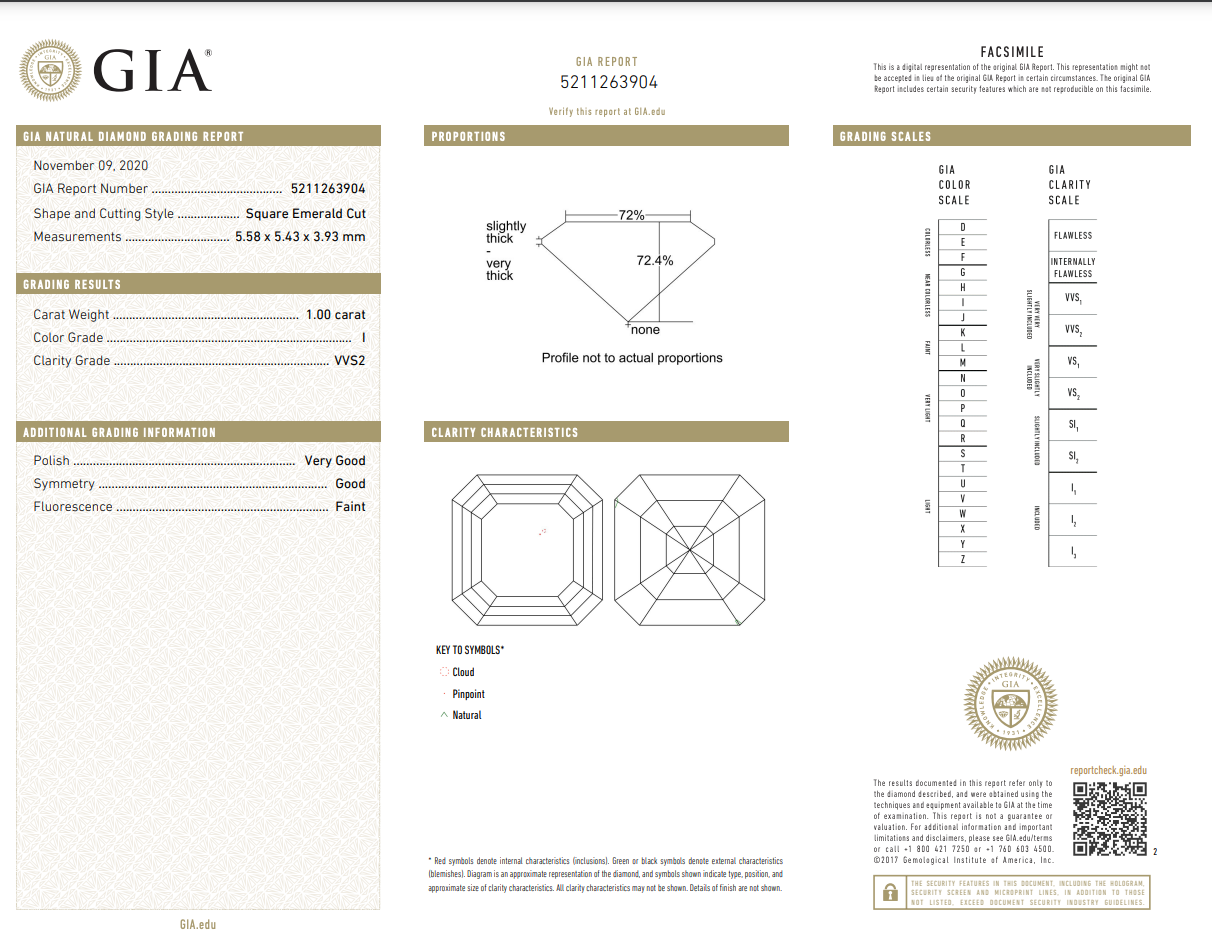 GIA Engagemet Deluxe Ring