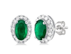 TIMELESS EMERALD DIAMOND EARRINGS