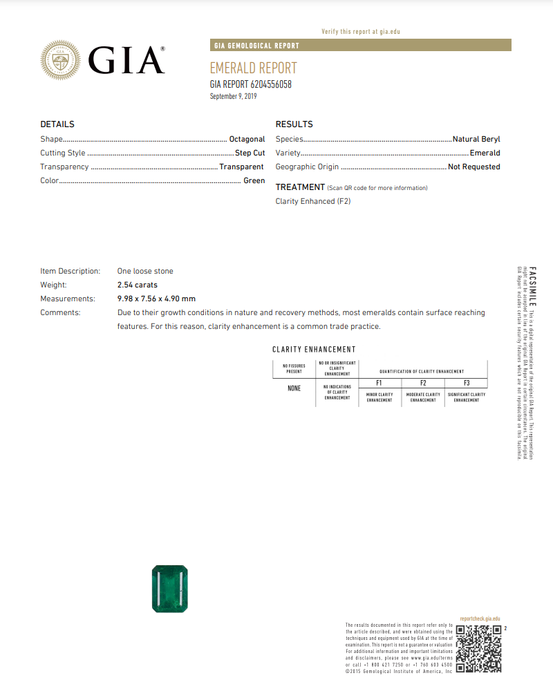 GIA  Emerald & Diamond Divine Ring