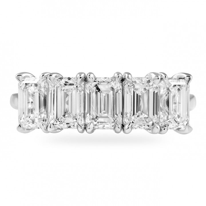 EMERALD CUT DIAMOND BAND