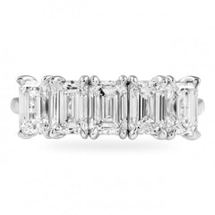 EMERALD CUT DIAMOND BAND